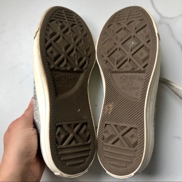 Converse All Star Gray Silver Print - Picture 10 of 10